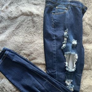 Fashion Nova Distressed Jeans